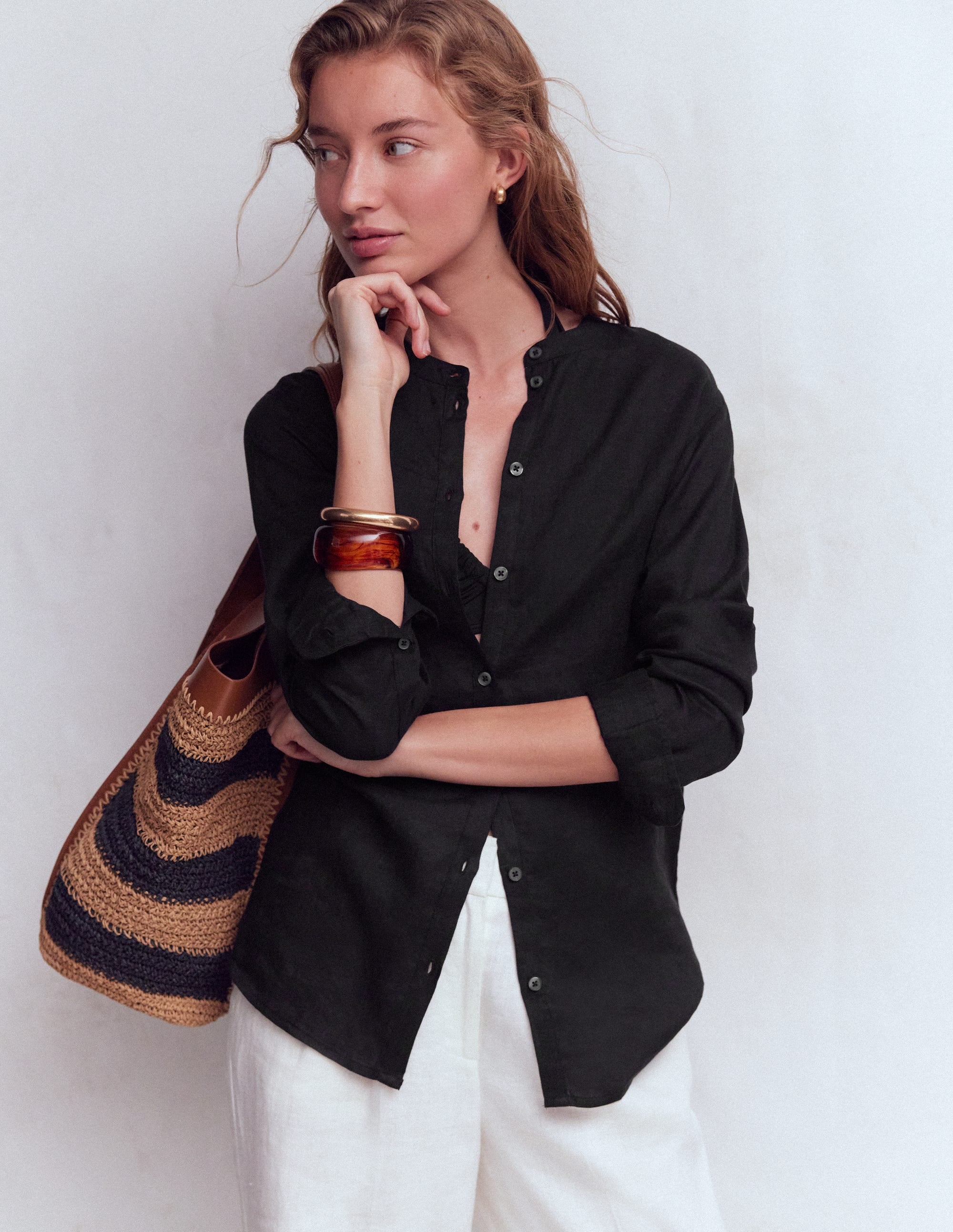 Longline Linen Shirt