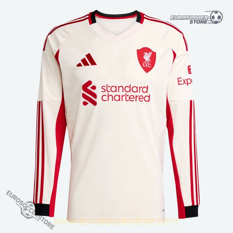Away Long Sleeve Jersey of Liverpool: M.SALAH 11 Edition for the 25-26 Season