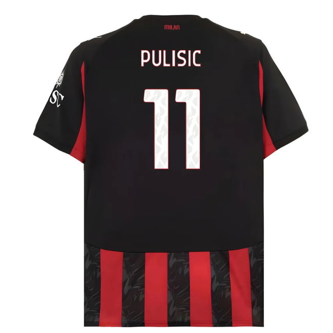 Ac Milan Official 2025-2026 Home Soccer Jersey - Soccer Jersey