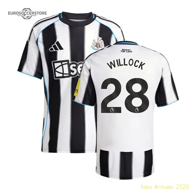 Official 2025-2026 Newcastle Home Shirt (willock 28) - Premium