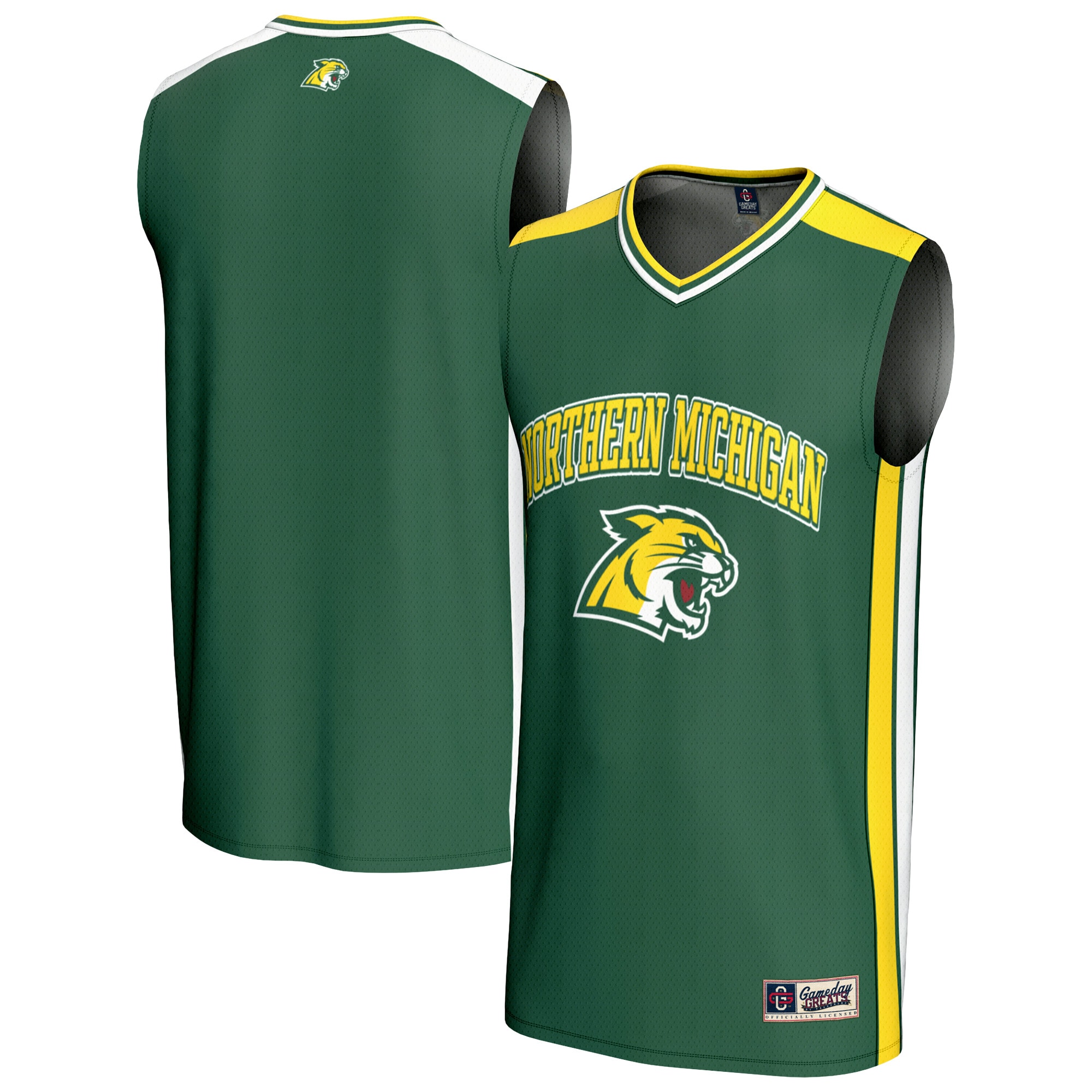 [NJP] Women's Northern Michigan Wildcats GameDay Greats Spirit Basketball Jersey - Green
