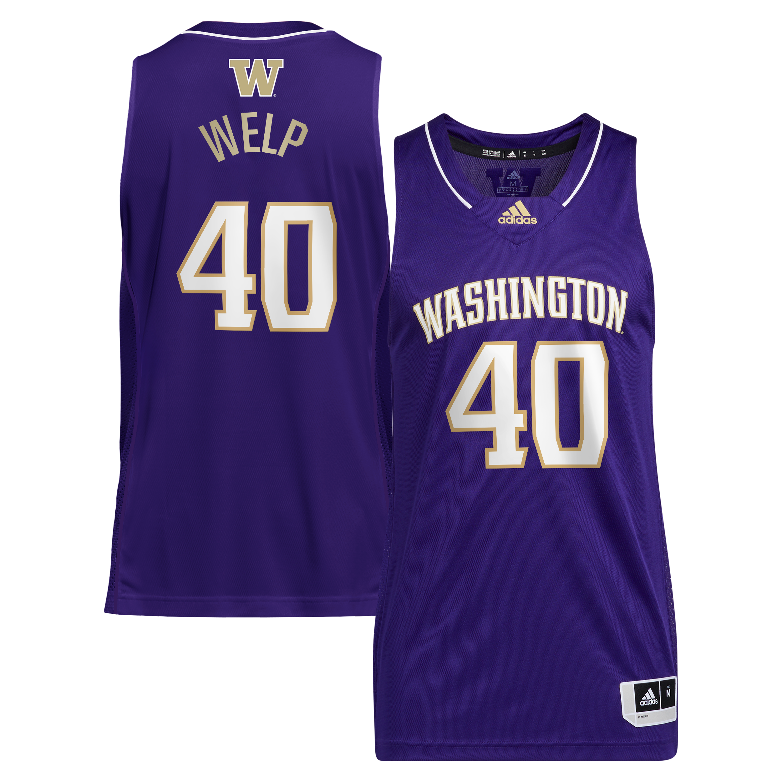 Chris Welp Washington Huskies adidas Retired Player Jersey - Purple
