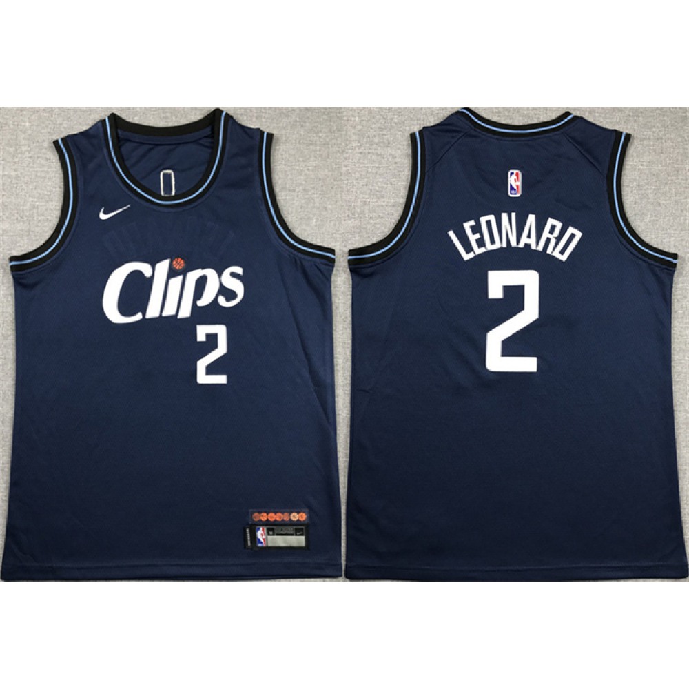 Classic Kawhi Leonard2 Navy Jersey City Edition - NBA Collection