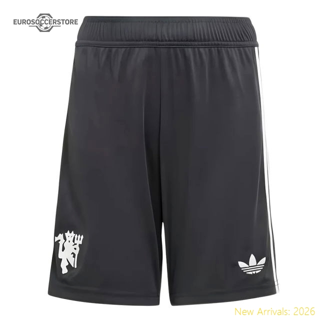 2024-2025 Man Utd Third Shorts (Carbon) - Kids