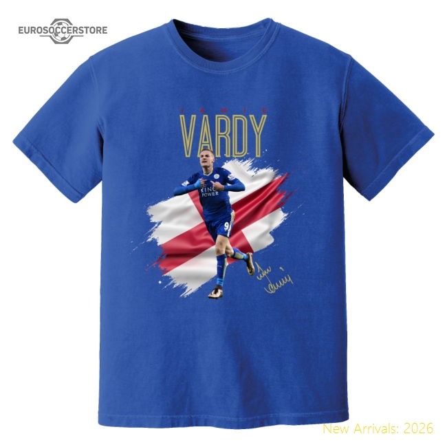 Superior Jamie Vardy Leicester Celebration T-shirt (blue)