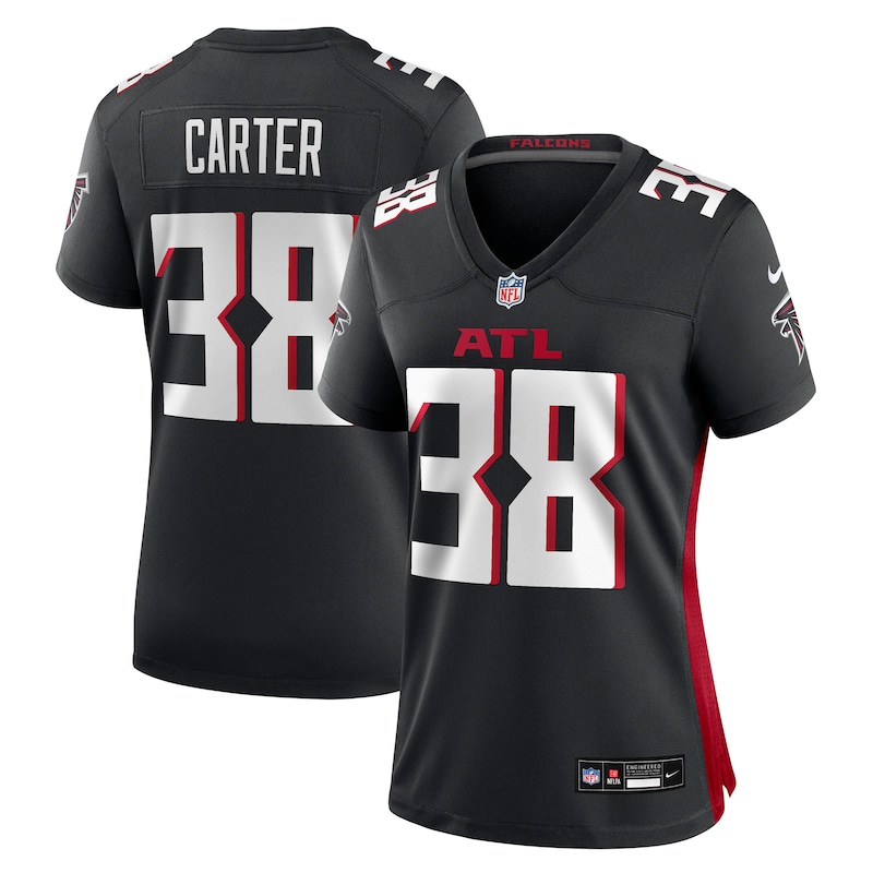 None Nathan Carter ATL Falcons Powerful Premium-Quality Jersey