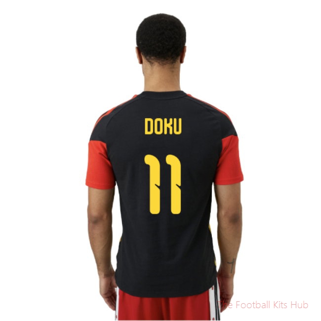 2026-2027 Belgium Training Tee (Black) (Doku 11)