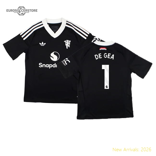 2024-2025 Man Utd Kids Soft De Gea Jersey Drycell Lightweight