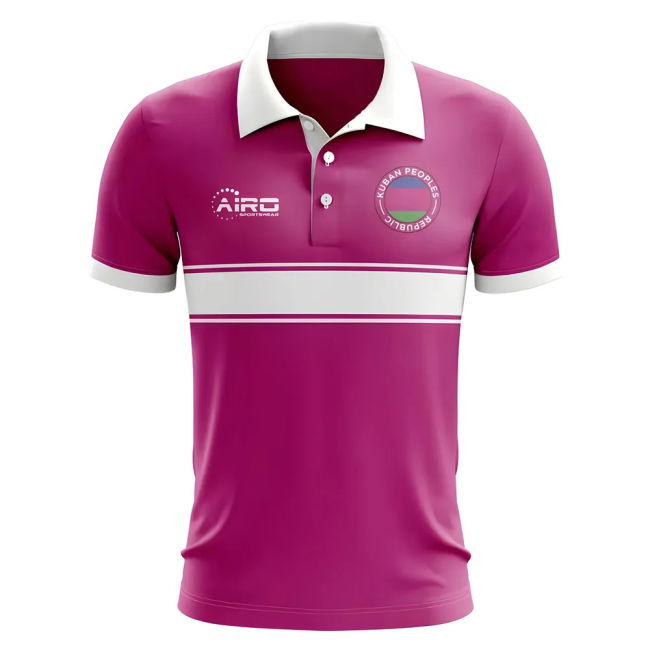 Performance Kuban Peoples Republic Concept Stripe Polo Shirt (Pink)