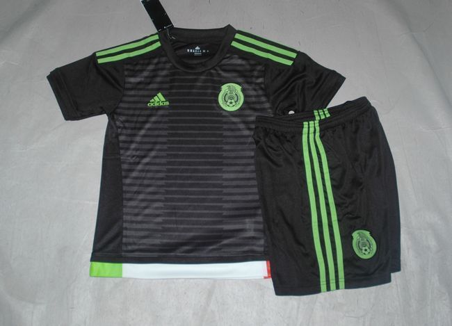 Kids Mexico 2015-16 Home Soccer KitShortsShirt - Official Replica