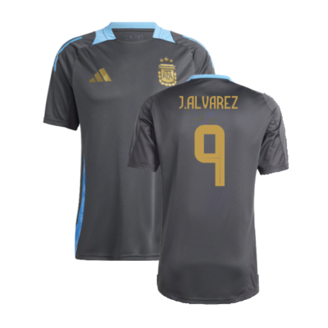 Rare Argentina Training Collector Jersey 2024-2025 (ALVAREZ 9) (2)