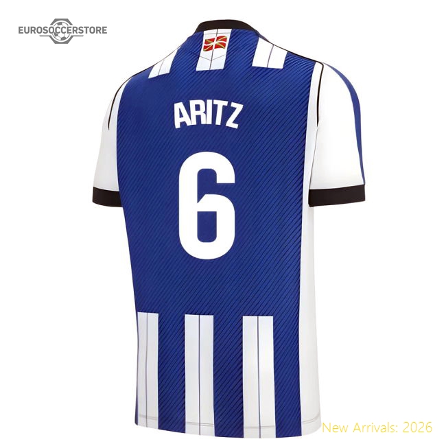 2025-2026 Real Sociedad First Jersey (aritz 6) - Unique Style