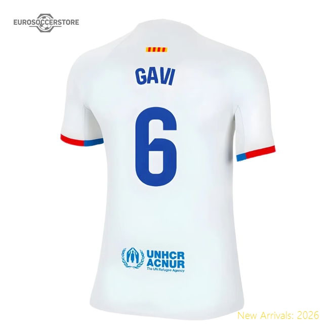 2023-2024 Barcelona Away Kit Shirt (Kids) (Gavi 6) In Multiple Sizes