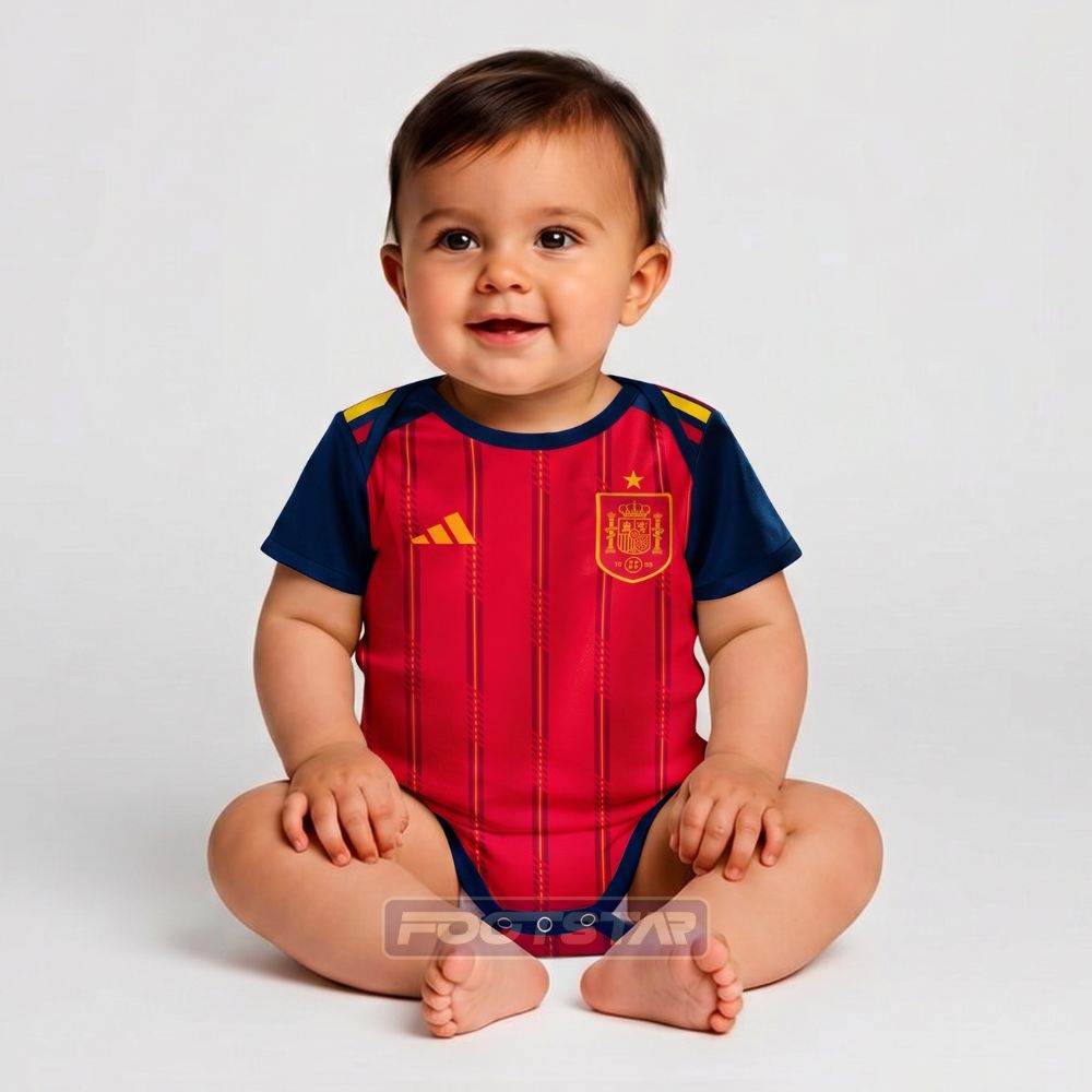 [JED] Baby Bodysuit Spain Home World Cup 2026