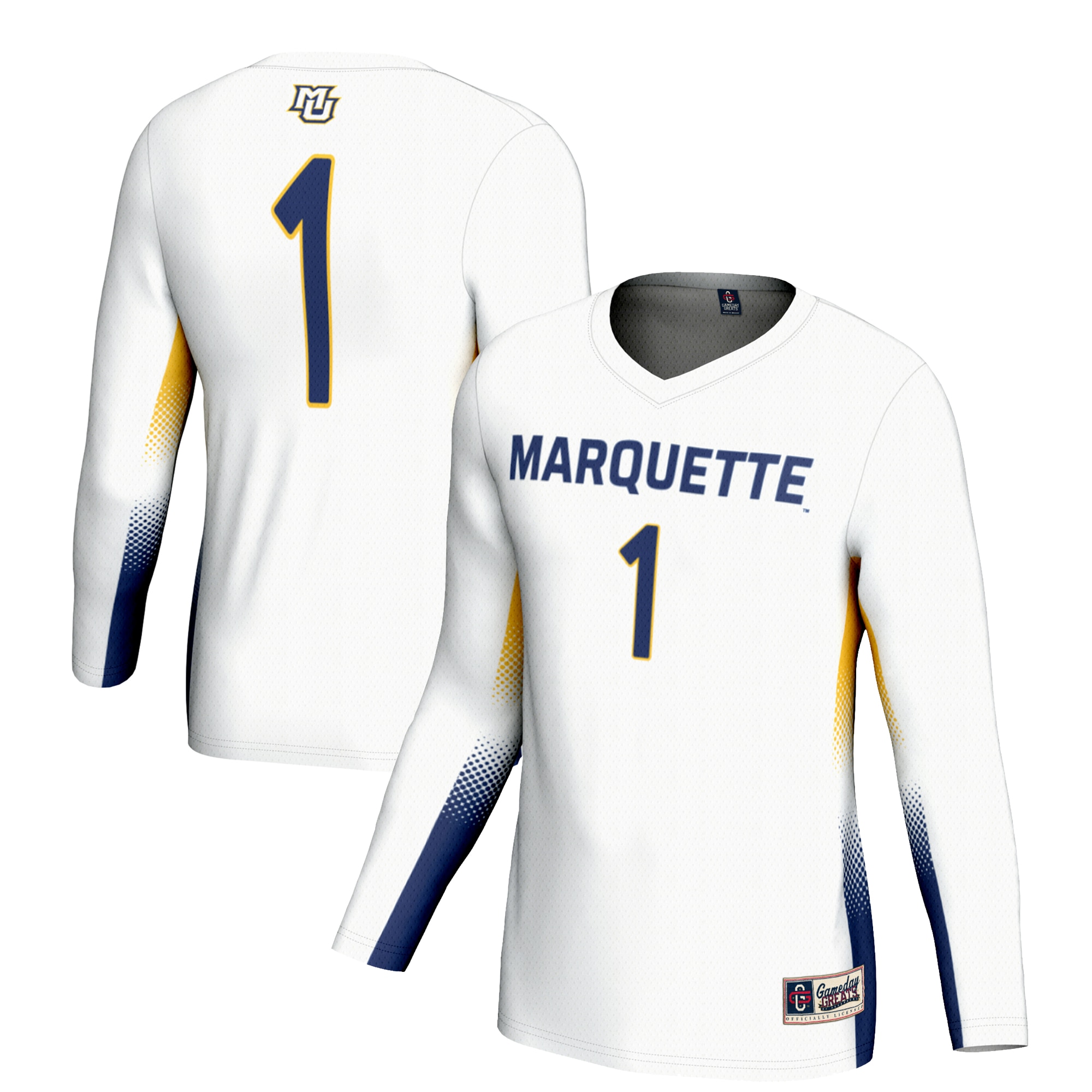[NJP] Women's Marquette Golden Eagles GameDay Greats Lightweight Women's Volleyball Jersey - White