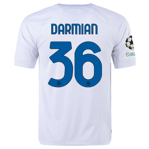 Inter Milan Darmian 2023-2024 UCL Away Jersey – Authentic Shirt