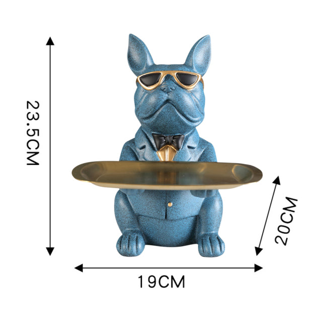 French Bulldog Decorella™ French Bulldog Statue Storage Tray Durable Dog Item