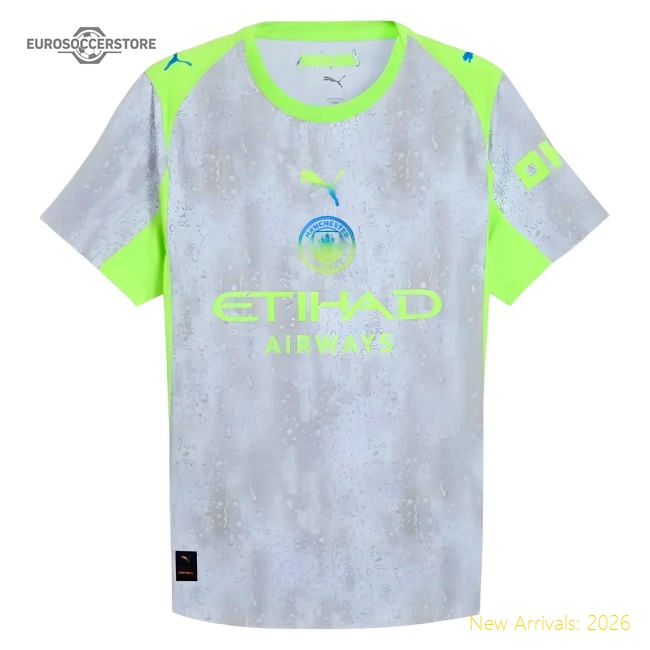 High-Quality 2025-2026 Man City Authentic Third Uniform