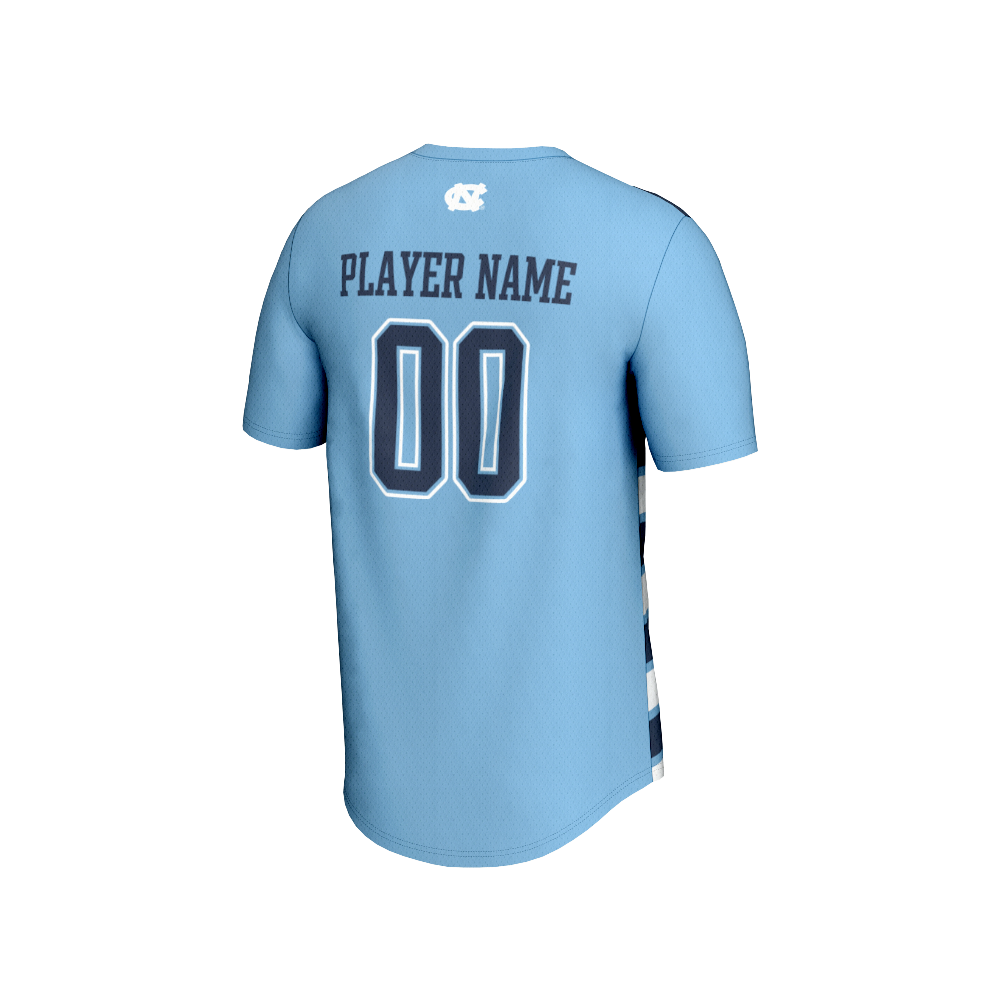 [NJP] North Carolina Tar Heels GameDay Greats Unisex Collegiate Men's Soccer NIL Pick-A-Player Fashion Jersey - Carolina Blue/Navy