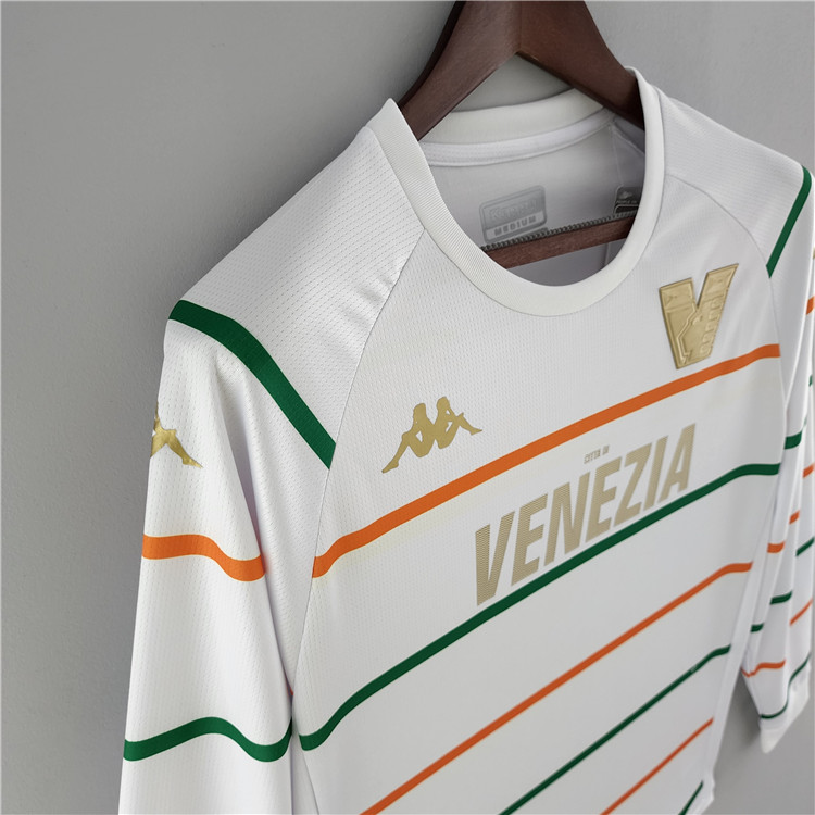 Match Quality Venezia FC 2223 Away White Long Sleeve Soccer Jersey