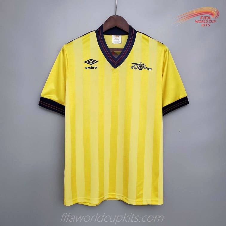 Arsenal 84-86 Away Yellow Football Kit