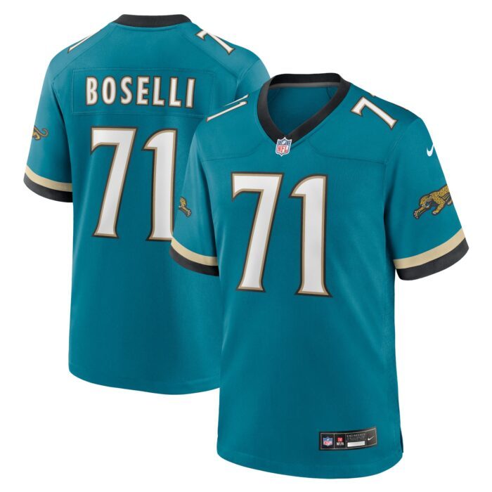 Men's Jacksonville Jaguars Tony Boselli Nike Teal Prowler ...