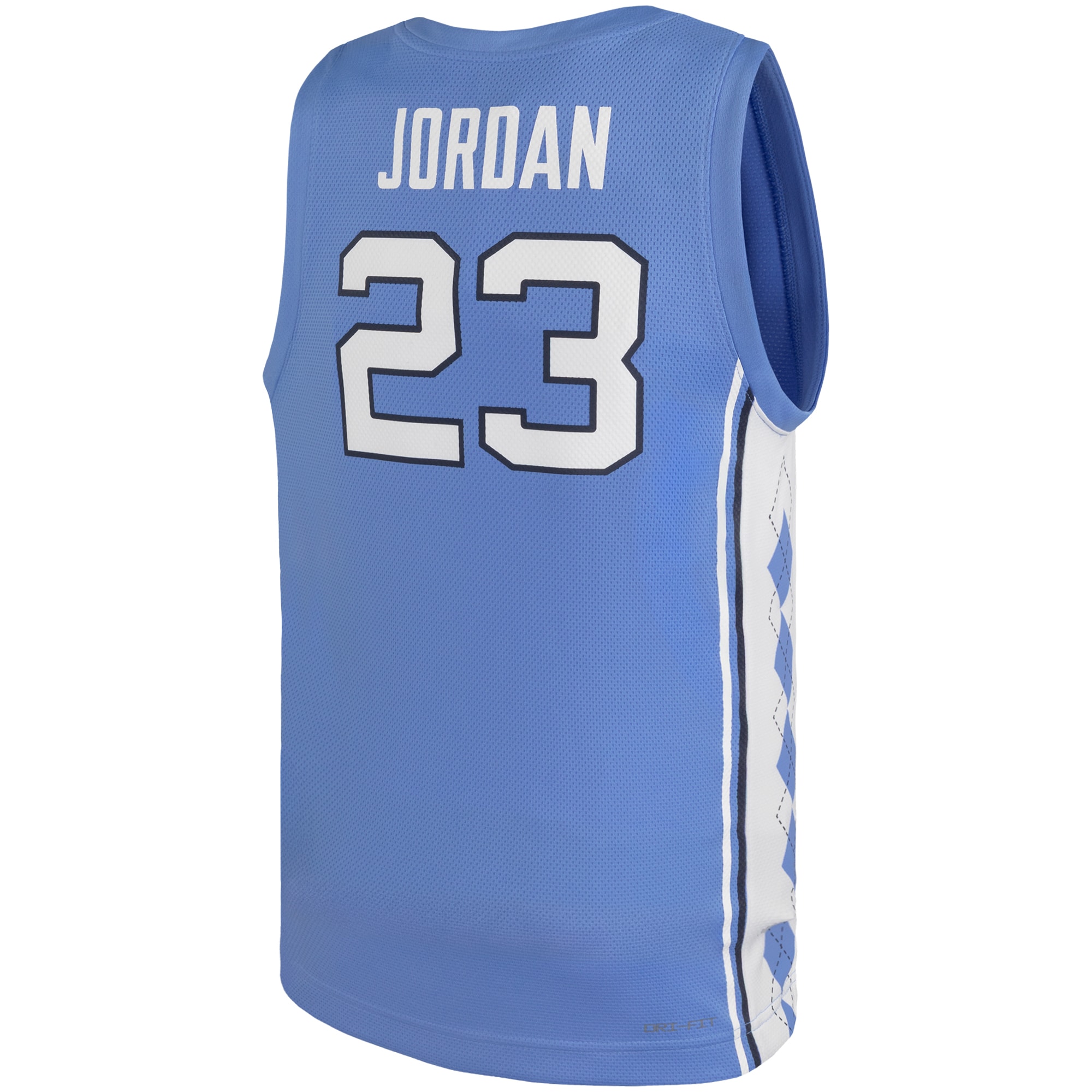 [NJP] Michael Jordan North Carolina Tar Heels Youth Replica Basketball Jersey - Carolina Blue