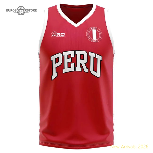 Peru Home Concept Basketball Shirt