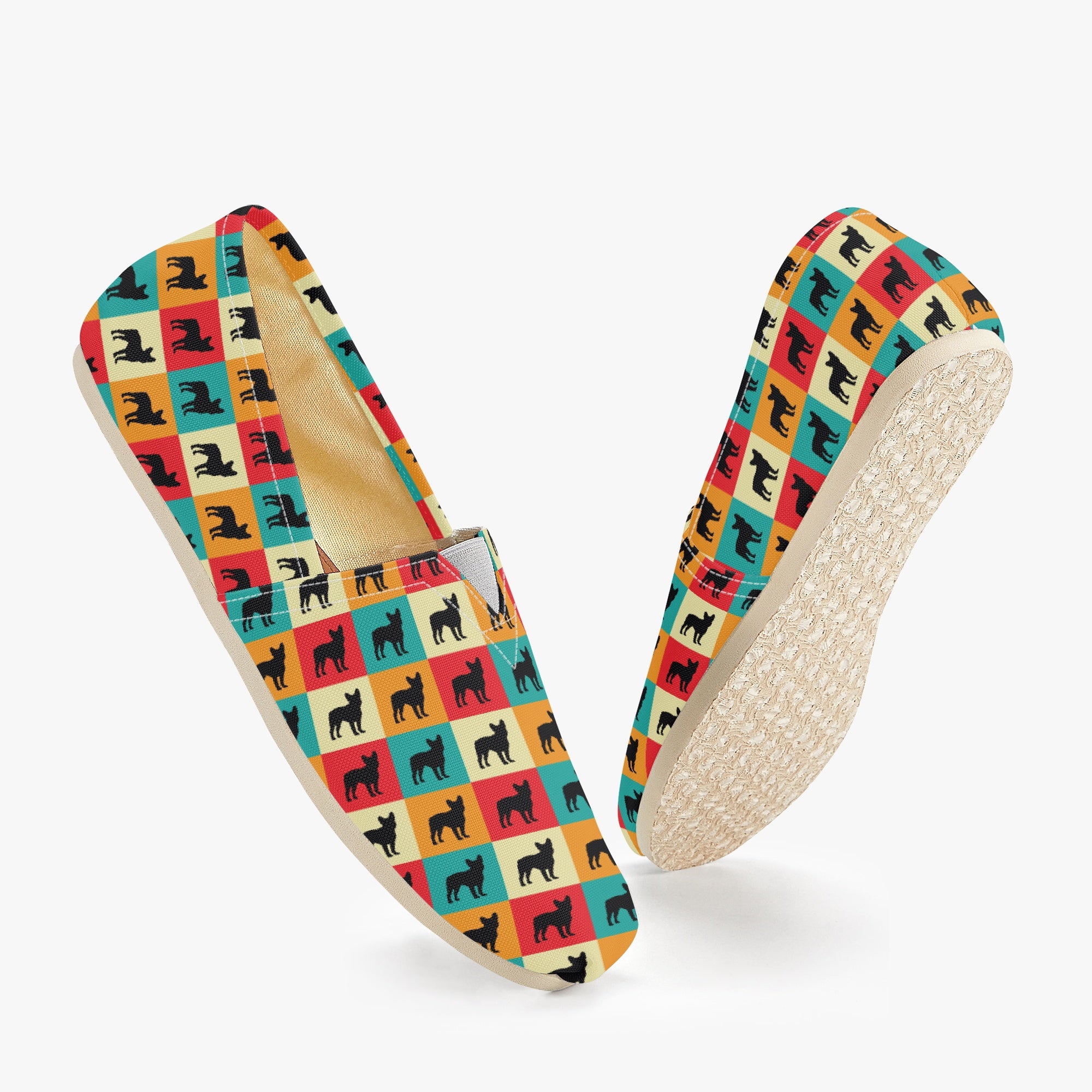 Street-Ready Frenchie-Fan Periwinkle - Casual Canvas Shoes as a Gift