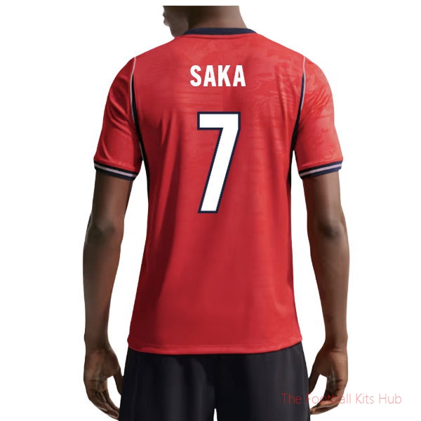 England 2026-2027 Away Shirt Saka #7 Country Football Kit
