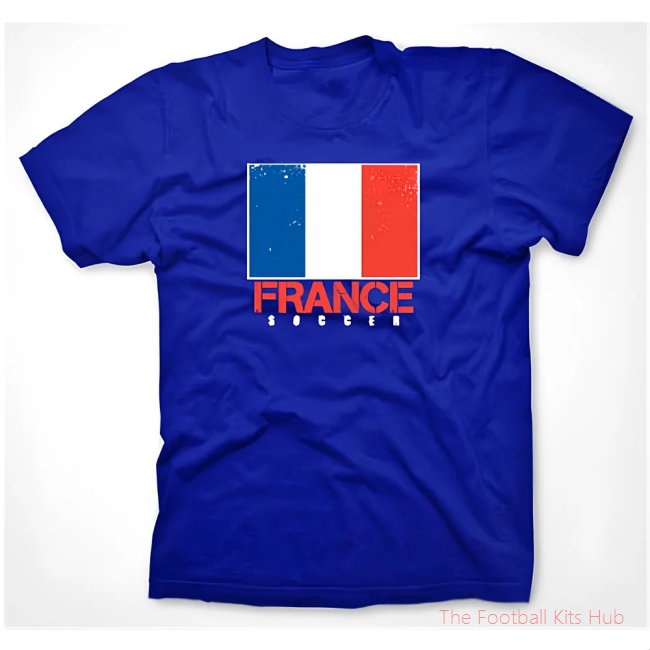 Men France Soccer T-shirt (royal) UEFA Euro