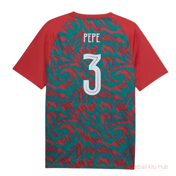 [LK] 2026/27 Portugal Warm Up Jersey (Red) (Pepe 3)