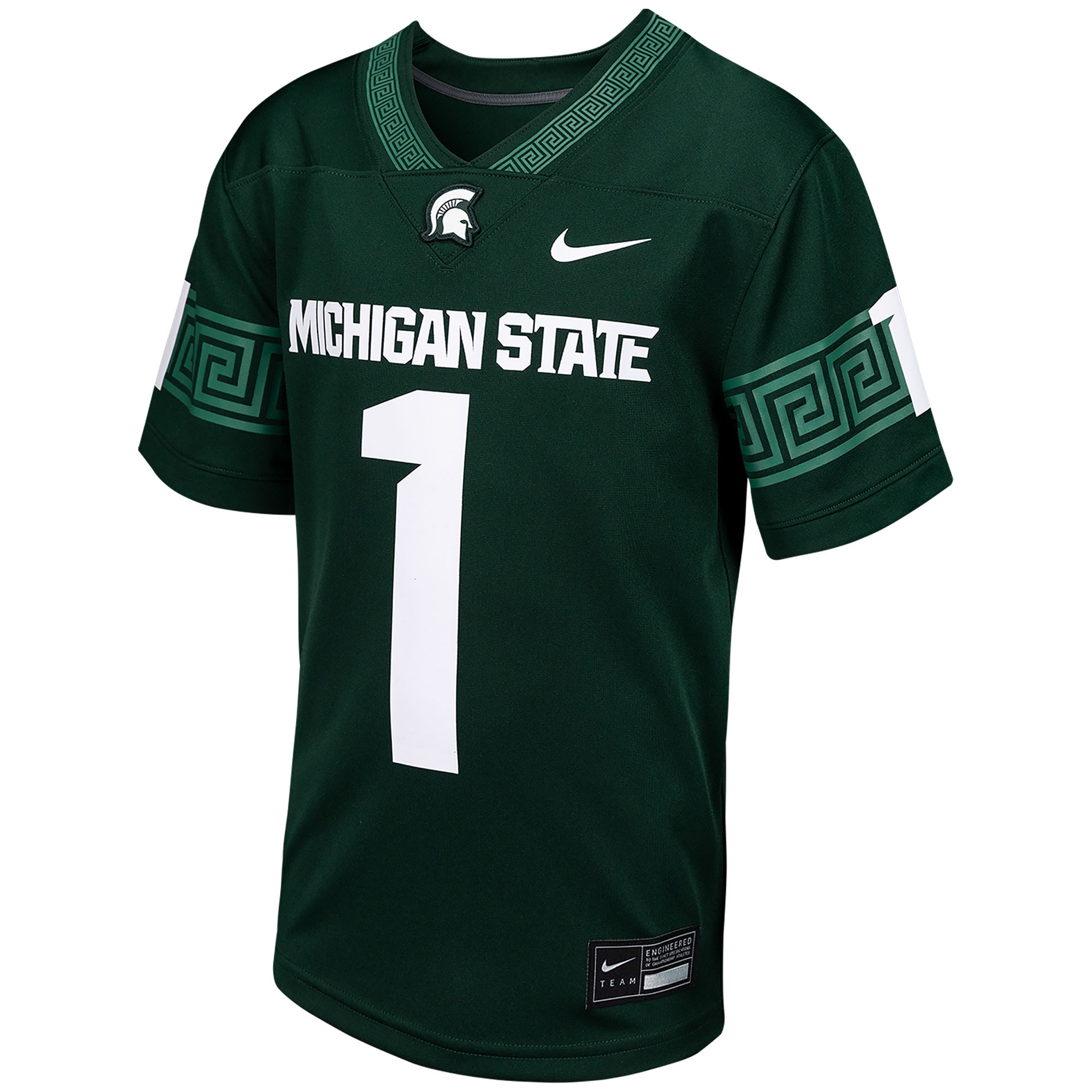 [DDG] # Michigan State Spartans Youth Football Game Jersey - Green