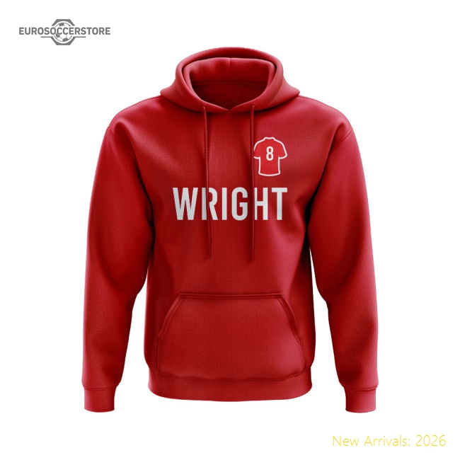 Arsenal Ian Wright Number Hoody (Red) Scarlet Supporter Version