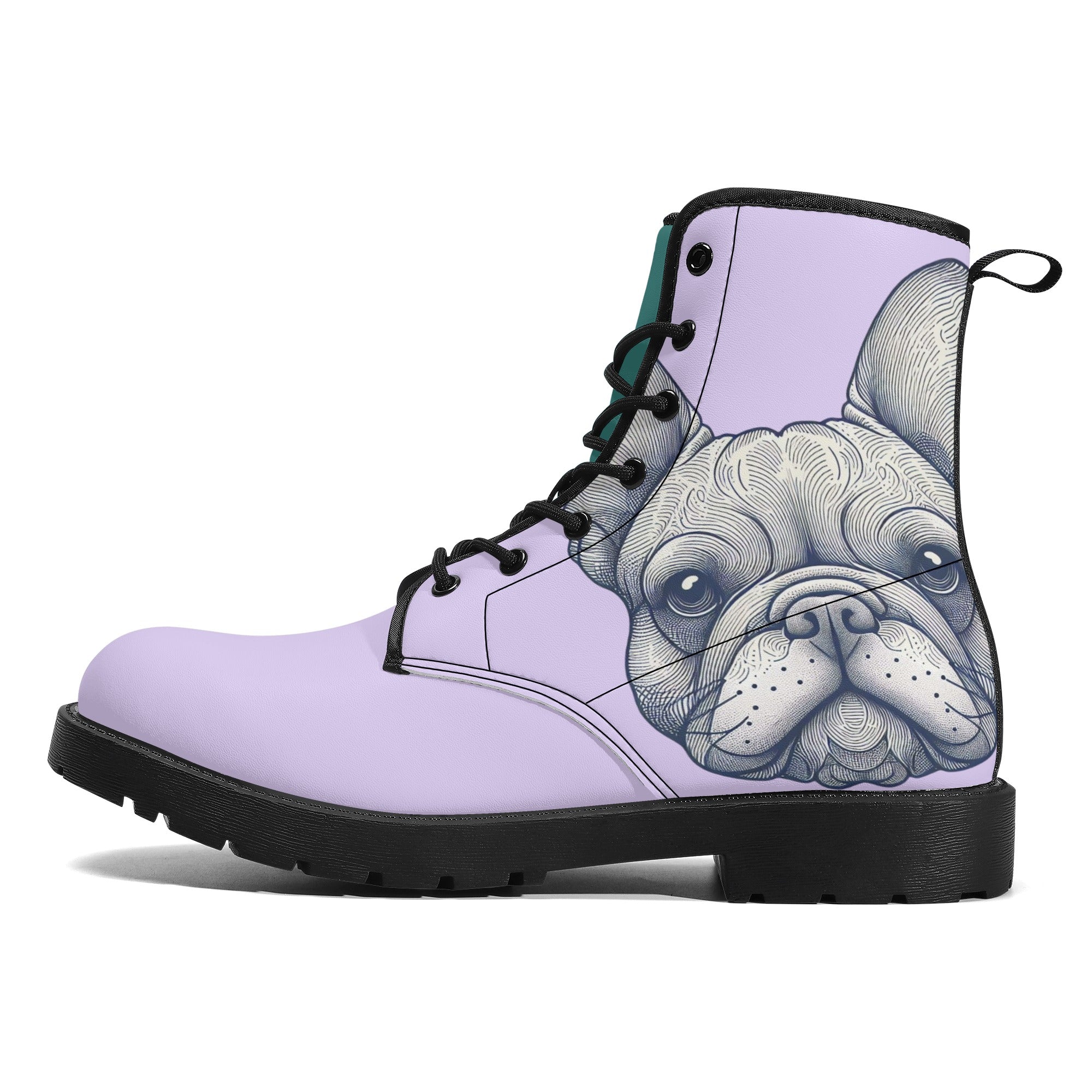 Lifestyle-Driven Ginger - Leather Boots for French Bulldog Lovers