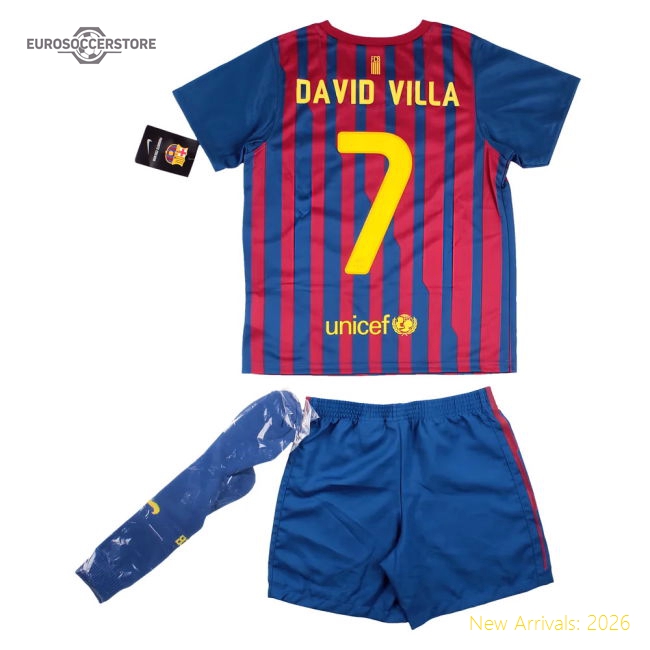 Barcelona 2011-12 Home Infant Kit (Villa #7) (MB) (Mint)