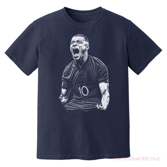 Mbappe France Phantom Graphic Tee - Navy