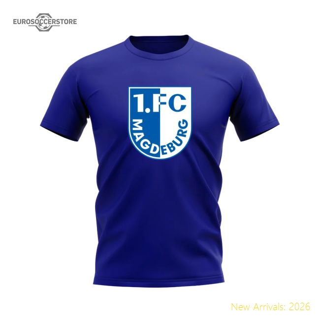 Magdeburg Badge Casual Tee (royal Blue) - Excellent Value