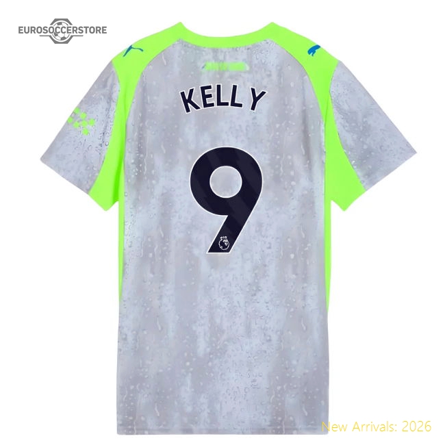 Official 2025-2026 Man City Third Shirt (womens) (kelly 9) - Premium
