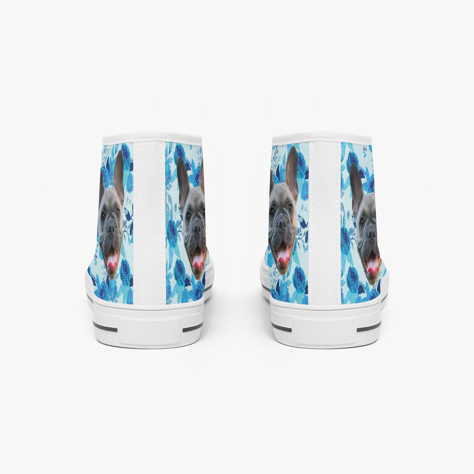 French Bulldog Lover Darrell Personalized Classic High Top Canvas Shoes Casual Footwear