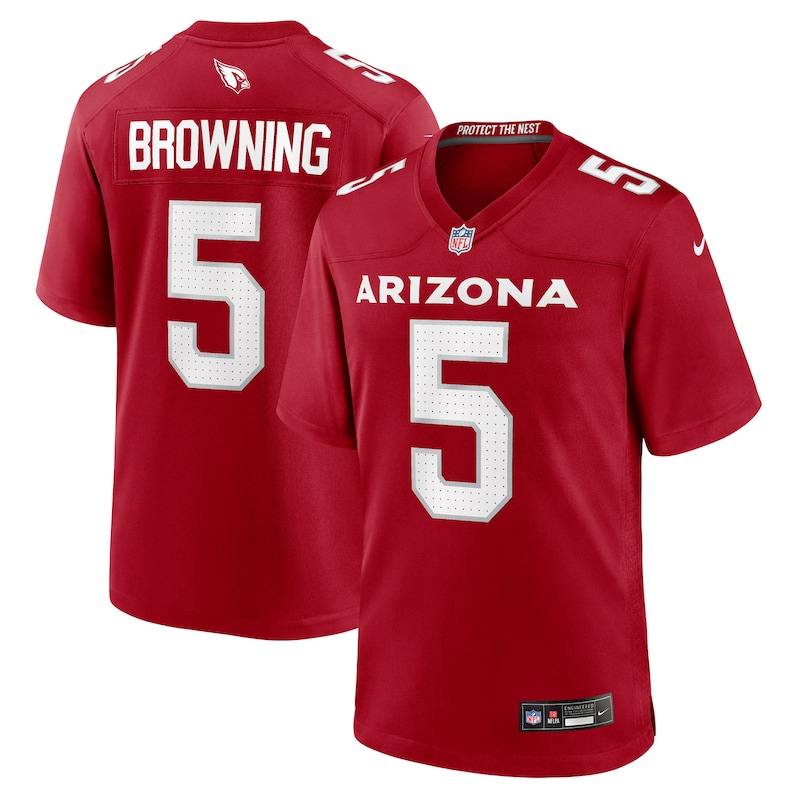 None Baron Browning AZ Cardinals Retro Elite Jersey Game Day Wear