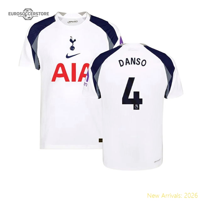 Authentic 2025-2026 Tottenham Hotspur Authentic Home Shirt (danso 4