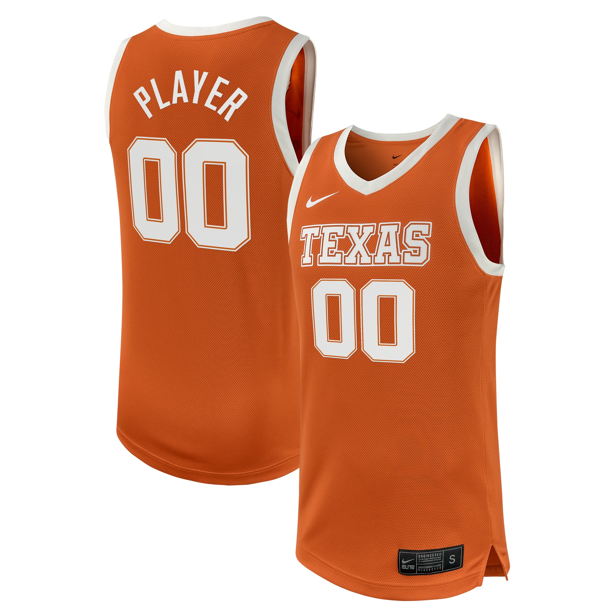 [NJP] Youth Texas Longhorns NIL Pick-A-Player Men's Basketball Replica Jersey - Texas Orange