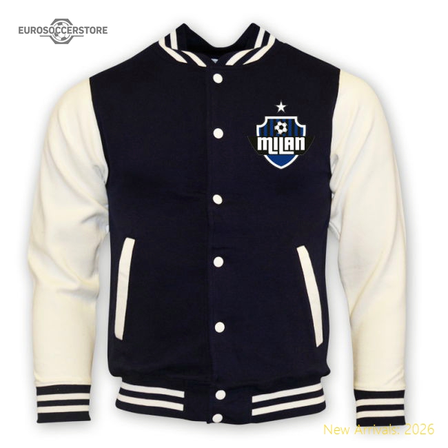 Trending Inter Milan College Baseball Jacket (Navy) - Kids