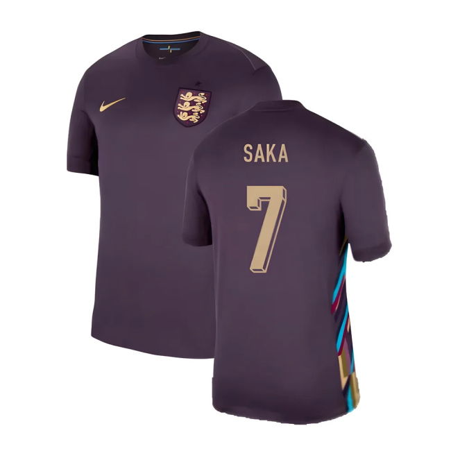 Authentic 2024-2025 England Away Euro Soccer Quality World Athletic