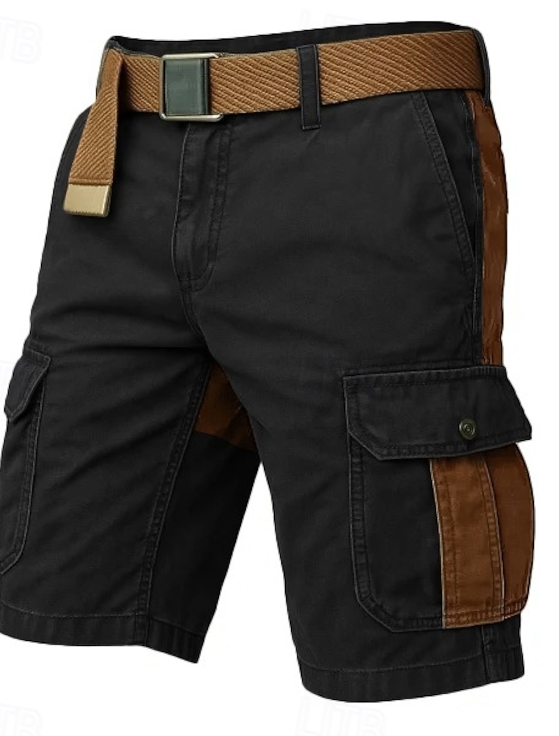 Men's Cargo Shorts Outdoor Casual Hiking Patchwork Multi Pocket