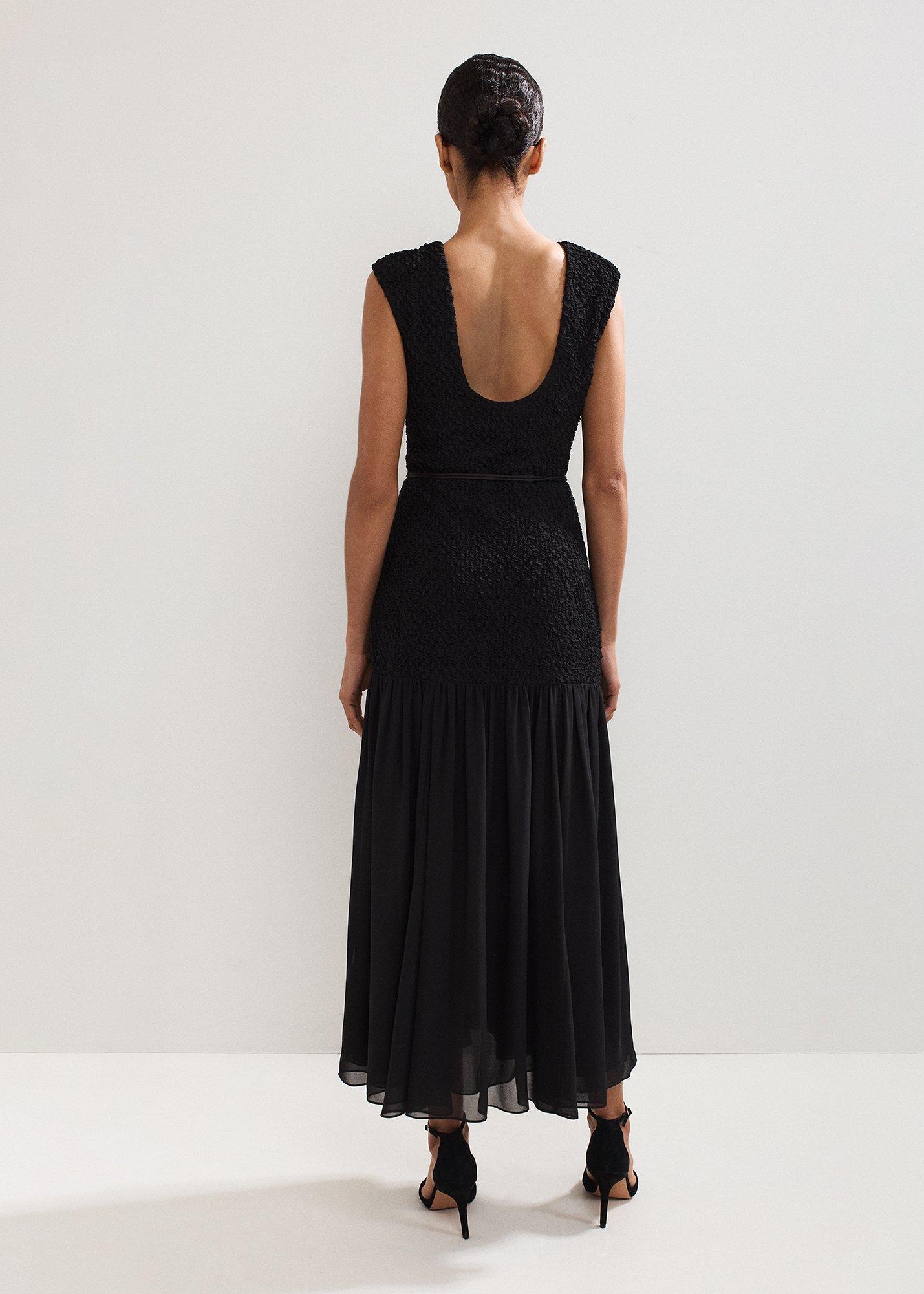 Penelope Textured Midaxi Dress