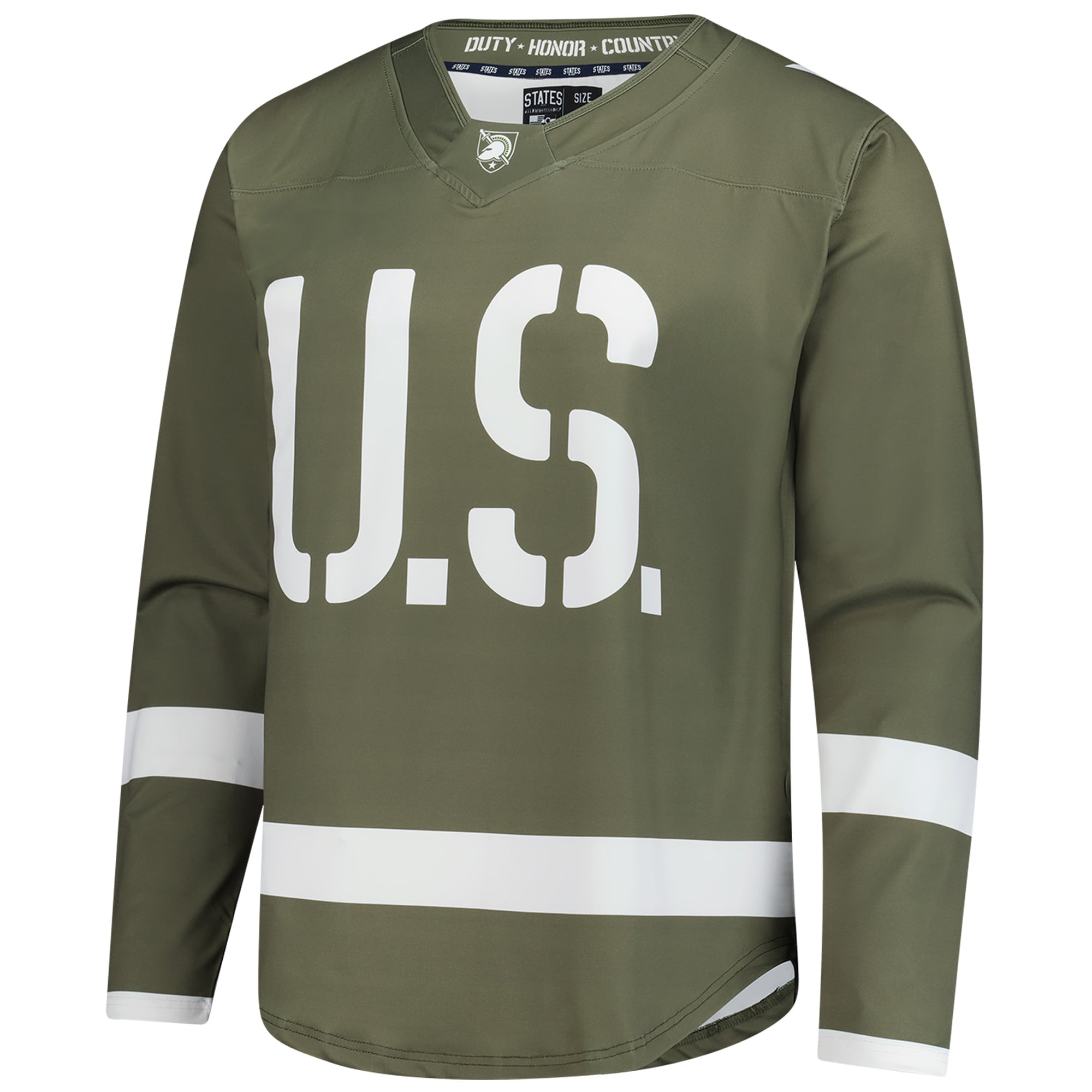 [DDG] Army Black Knights Replica Hockey Jersey - Olive