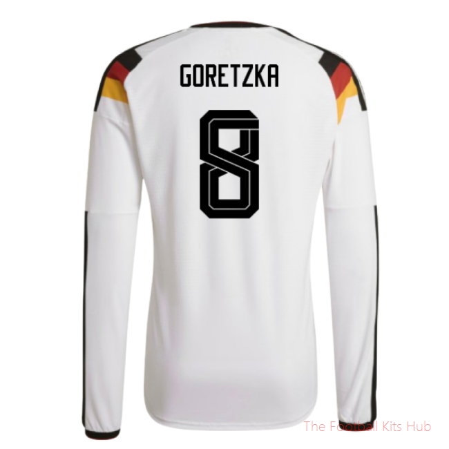 2026-2027 Germany Authentic Long Sleeve Home Shirt (Goretzka 8)
