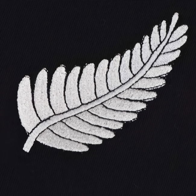 Soccer New Zealand Rugby T-Shirt - Black/White Performance